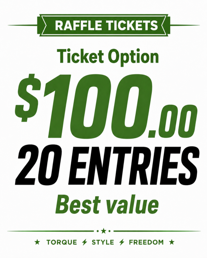 Electronic Bundle Raffle RAFFLE TICKET BUNDLE –20 Tickets | Electric Scooter & ATV | Amped Out ...