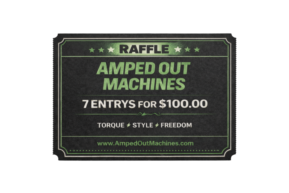 Raffle ticket for Amped Out Machin