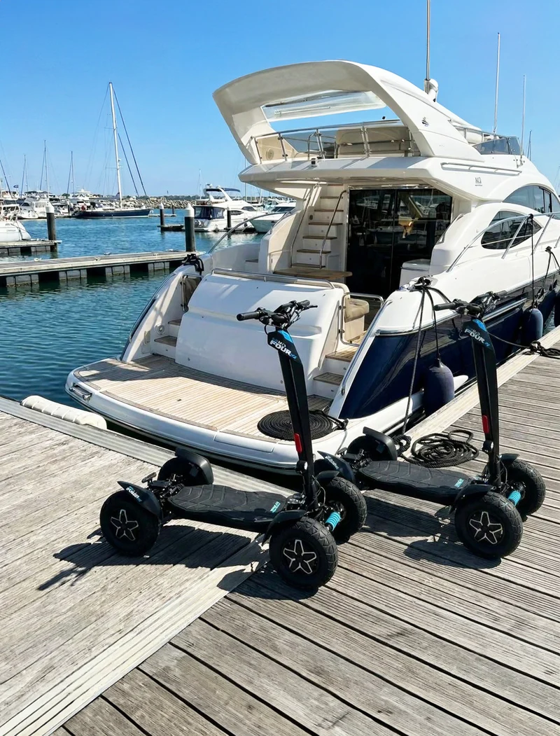 Electric yacht and marina shoreside mobility